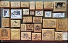 RARE KIDSTAMPS CATS DRAGON DOGS TEACHER KIDS BOYNTON etc RUBBER STAMPS -YOU PICK