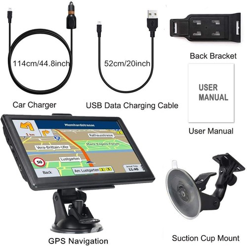 Semi Truck Gps Commercial Driver Accessories Navigation System Trucker 2024 Maps - Picture 7 of 7