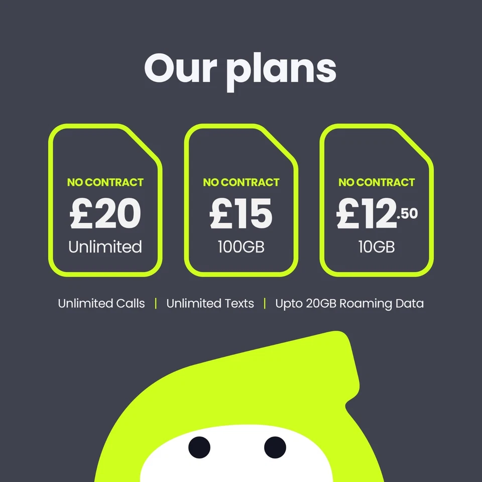 Yayzi Unlimited SIM Card, Calls, Texts and Data. £20 - Image 2 of 3
