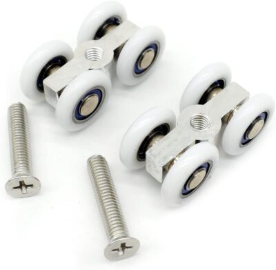 10 Ruote In Nylon Per Porta Da Garage, Diametro 46 Mm, Cuscinetti 6200, Carico 150 Lb, Per Tapparelle E Porte Industriali