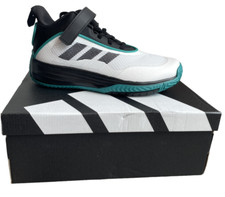 Adidas Kids Ownthegame 3.0 K Shoe Black/ White/ Teal Size 4.5