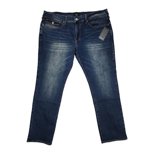 True Religion Jeans Mens 32x34 Ricky Flap SN Relaxed Straight Blue