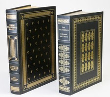 2  Franklin Press Books-John Brown's Body-The Decameron-LN HC leather