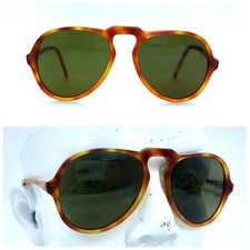 ICONIC 70s SUNGLASSES TOMY AVIATOR USA AMBER PILOT OUTDOORS MEN VERY RARE NOS