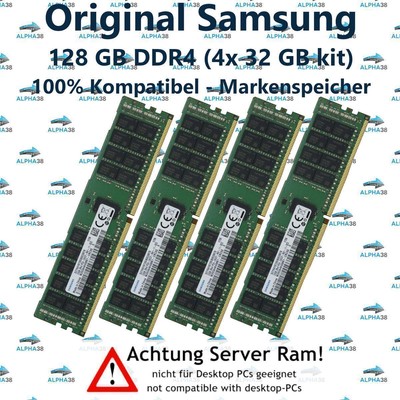 64 GB RAM DDR4-2400 RDIMM ECC REG (4x16GB) SK Hynix Per Server Dell Precision T5810 E Altri