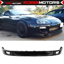 Fits 93-98 Toyota Supra V2 Style Unpainted Front Bumper Lip Spoiler Splitter PU