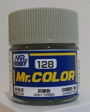 Gunze Sangyo Mr Color C-128, Semi Gloss Grey Green.