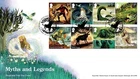 GB 2025 MYTHS and LEGENDS Stamp Set First Day Cover TH postmark, issue 27/3/2025