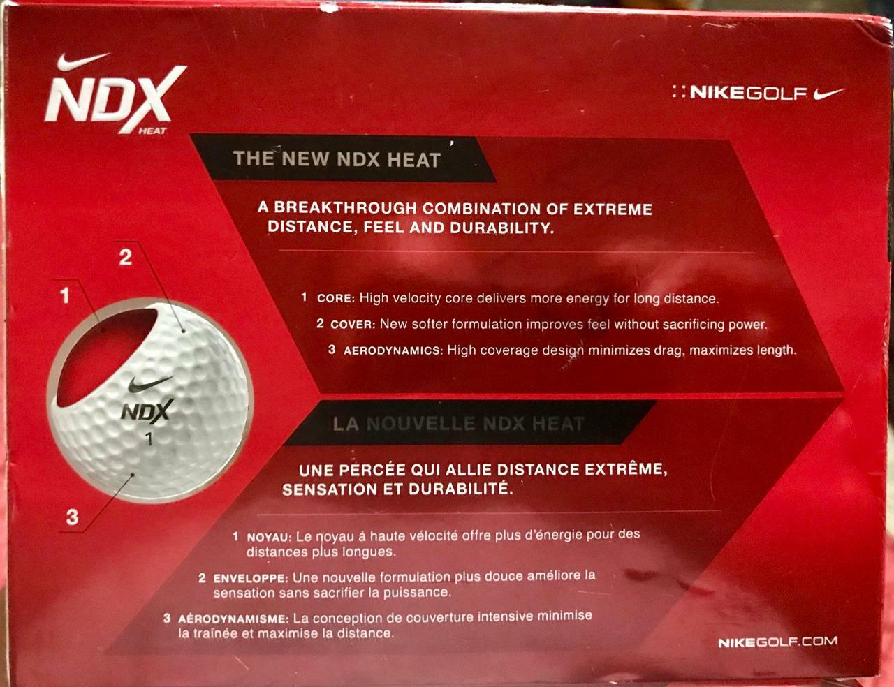 Dozen New Nike Distance NDX Heat Golf Balls