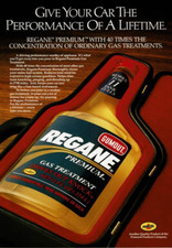 1989 Vintage Print Ad Give Your Car Pennzoil Gumout Regane Premium Gas Treatment