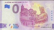 BILLET 0  EURO CLOITRE DE NOTRE DAME DU PUY  FRANCE  2023  NUMERO DIVERS