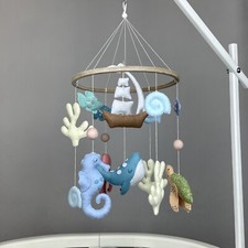 Ocean baby mobile ship Sea creature mobile Under the Sea mobile Baby shower gift