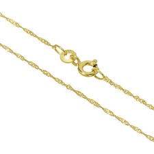 Echt Goldkette 333 verschiedene Muster Längen Breiten Kette Halskette