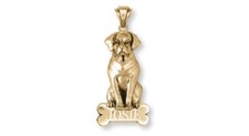 Labrador Retriever Pendant Jewelry 14k Gold Handmade Dog Pendant L6-NPG