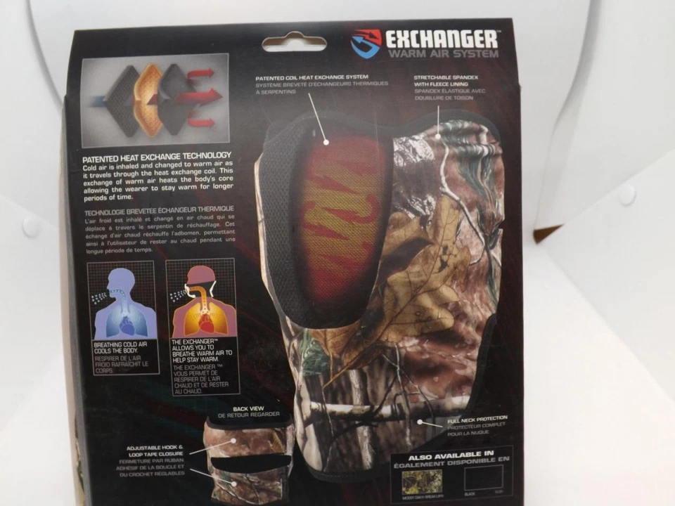 New Outdoor Realtree Hunting Exchanger Warm Air System Half-Mask Adult Mens OSFA - Image 4 of 4