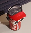 Vintage 1989 dancing Coca Cola can sunglasse, headphones and rare with hat! — photo 6
