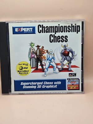 EXPERT CHAMPIONSHIP CHESS  - Supercharged Chess w/ 3D Graphics (PC)