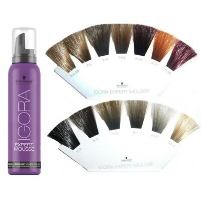 Schwarzkopf Igora Mousse Colour Chart