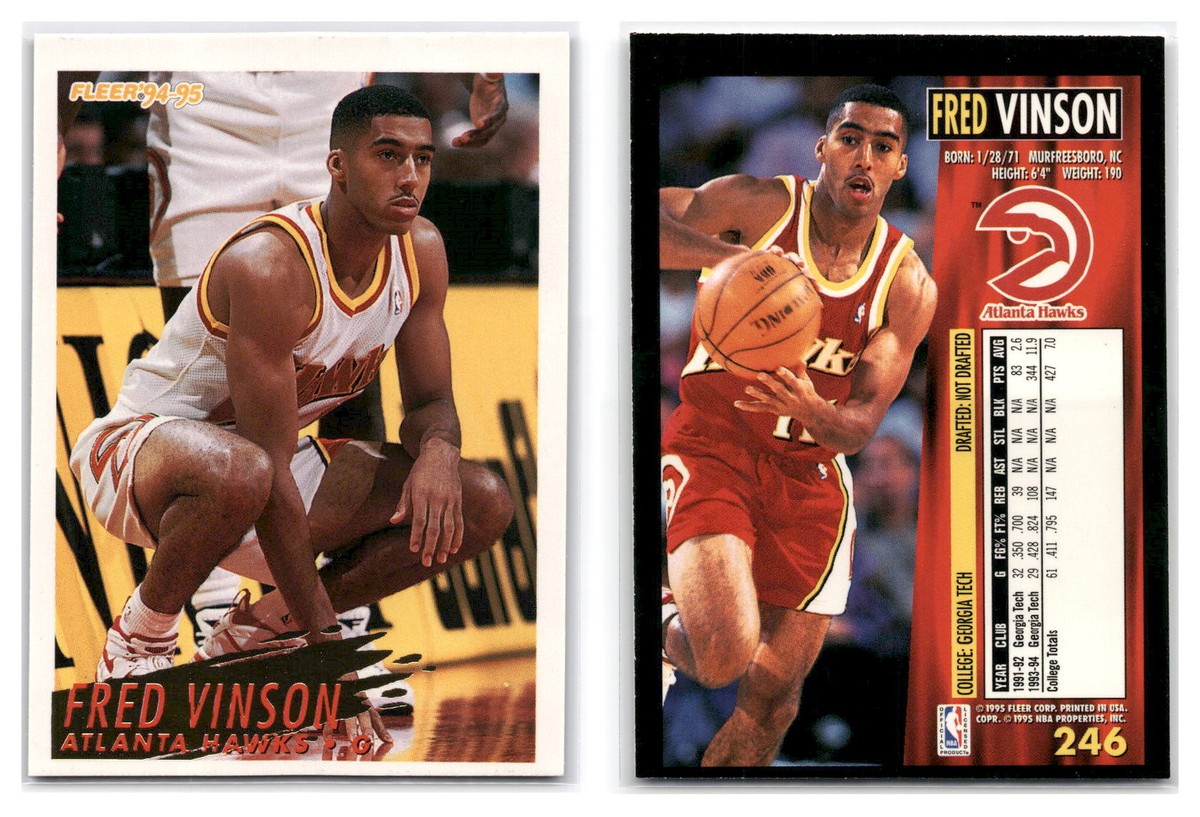 1994-95 Fleer #246 Fred Vinson RC - Atlanta Hawks | eBay