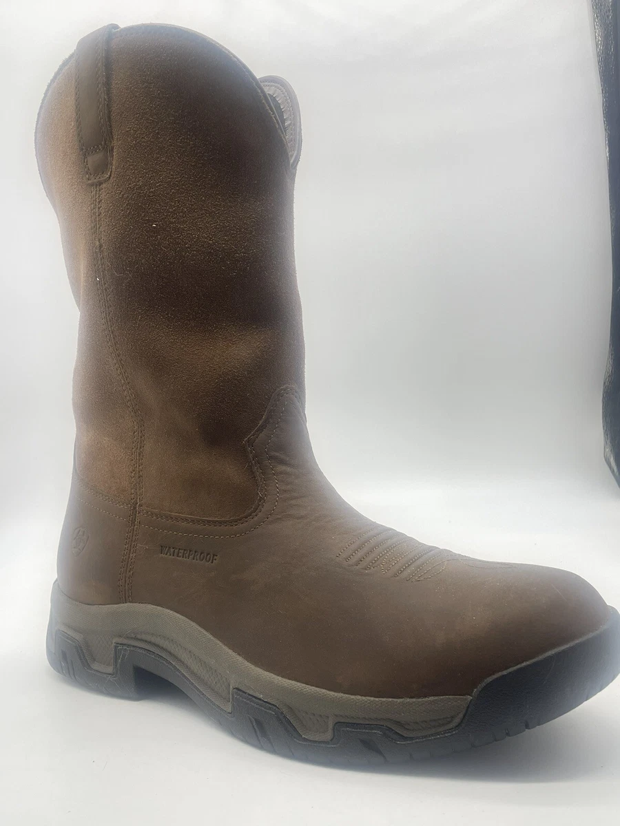 Semi new MEN ARIAT Terrain Pull On Waterproof Boot sz 11 in color