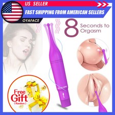 Orgasm Finger Vibrator G-Spot Dildo Clit-Nipple Wand Massager Sex-Toy For Women