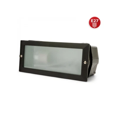 VELAMP FARETTO DA INCASSO PER ESTERNO SEGNPASSO ATTACCO E27 SENZA LAMPADA