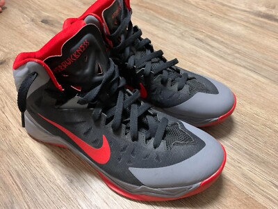 Size 10.5 - Nike Zoom HyperQuickness Gray/Red/Black 
