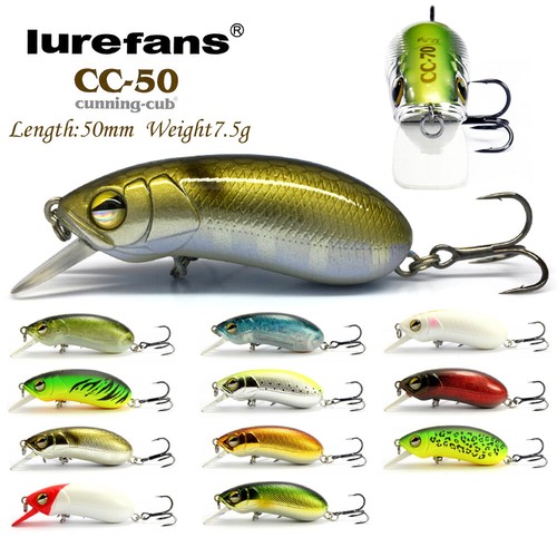 Lurefans CC-50F, wobbler, pesca, cebo, cebo de lucio, peces depredadores, cebo artístico - Imagen 4 de 17