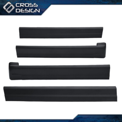 Rocker Panels Protector Cover Trim Fit For 99-06 Chevy Silverado Sierra Crew Cab