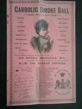 VICTORIAN THE CARBOLIC SMOKE BALL BOOKLET ***(SEE DESCRIPTION FOR DETAILS)***