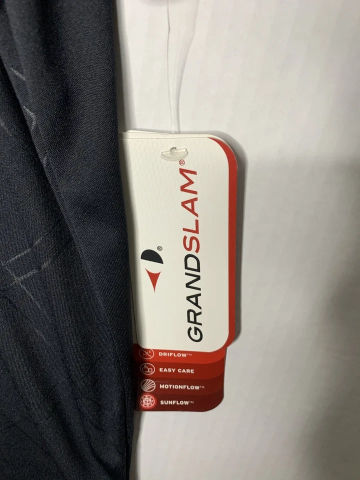 Camisa polo de golf Grandslam DriFlow negra UPF 50 talla XL para hombre  Foto 4 de 4