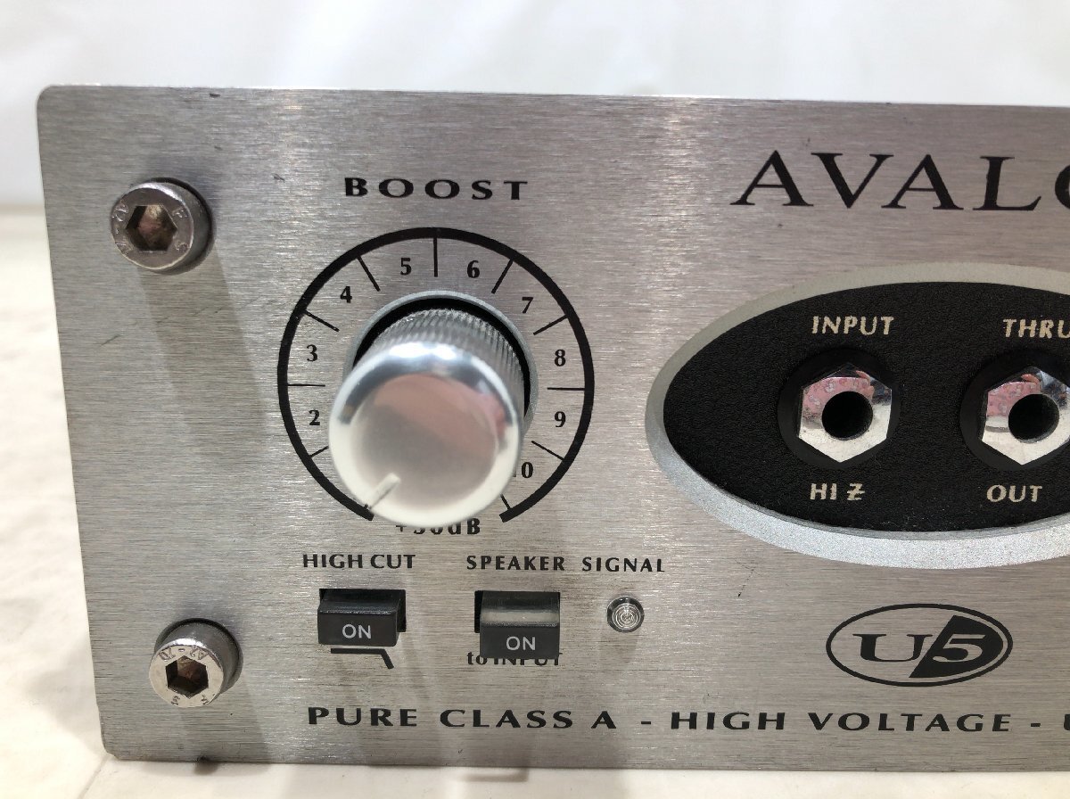 AVALON DESIGN U5 High Voltage DI Preamp Direct Box Silver Dynamic