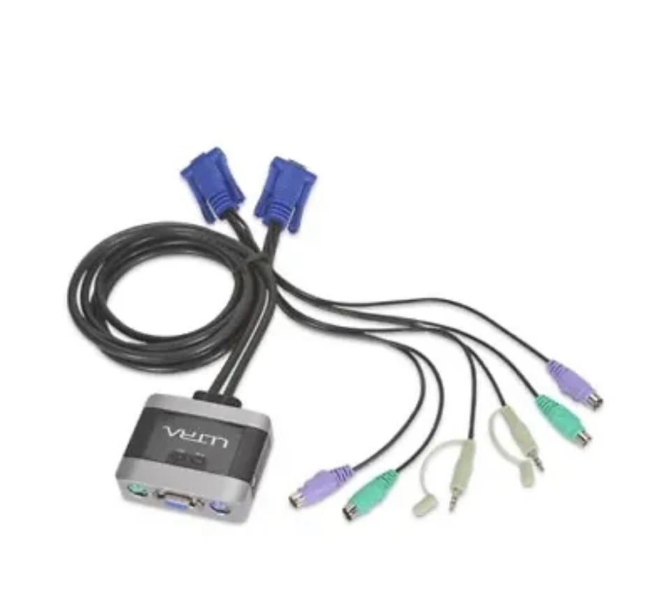 Ultra GammaView 2005 2-Port KVM Switch PS/2, VGA, Audio U12-40714 B5 - Image 3 of 3