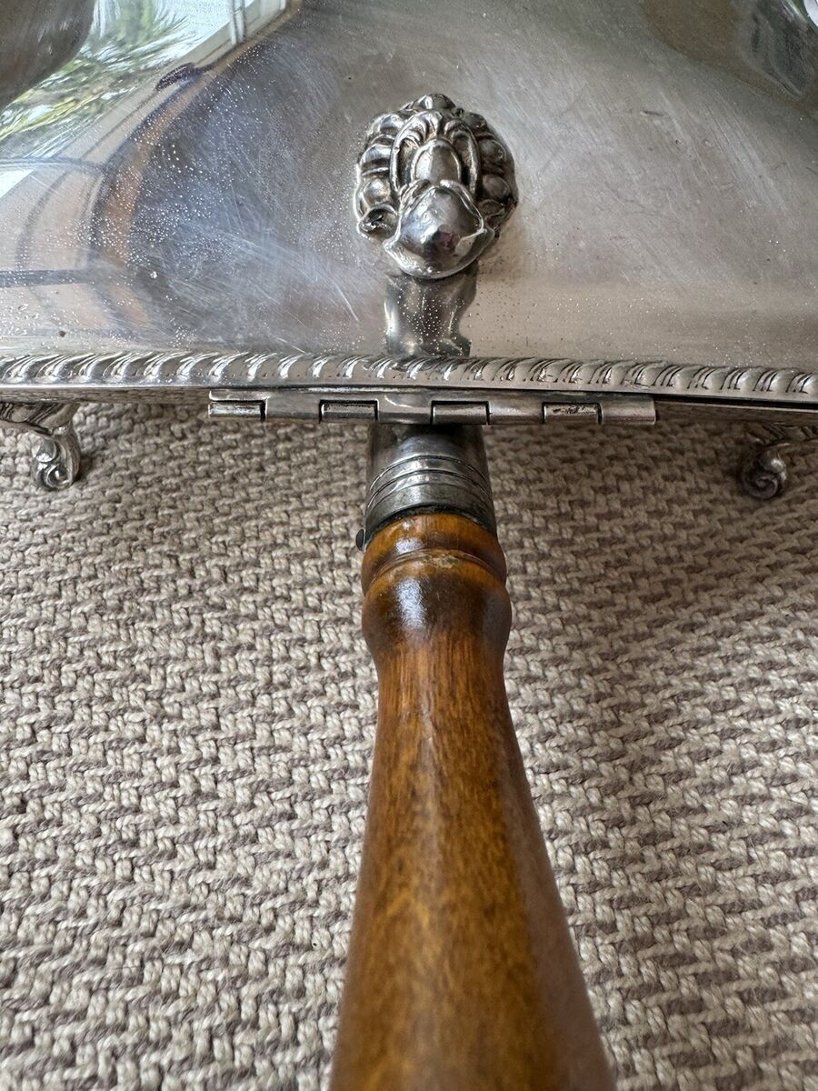 Silver Plated F. B. Rogers Silent Butler Handheld 7.25 Silver Plated F. B. Rogers Silent Butler Handheld 7.25
