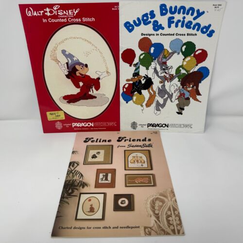 Walt Disney Bugs Bunny Counted Cross Stitch Pattern Book Paragon Needlecraft