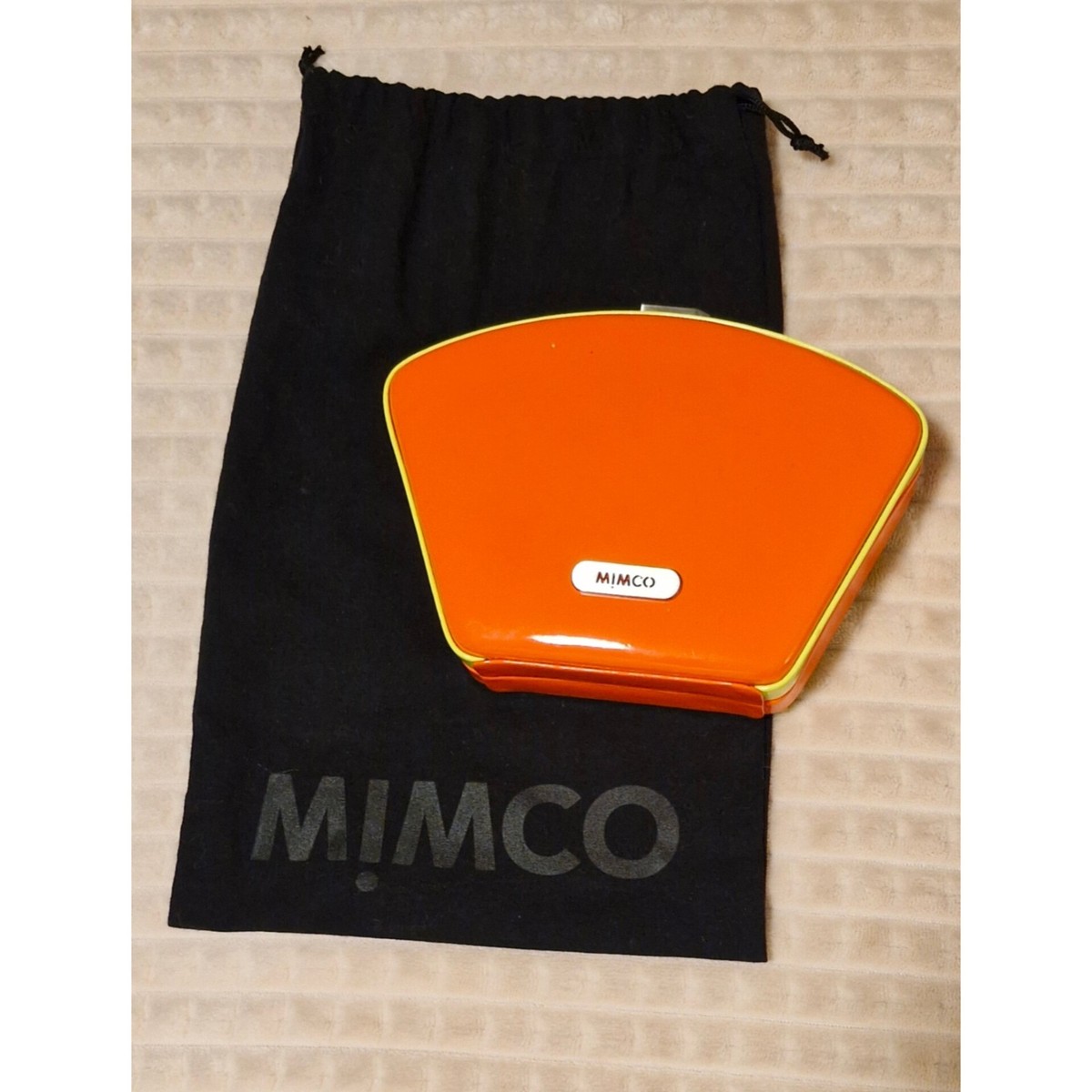 MIMCO Patent Pvc Retro Colour Block Neon Hexagonal Clutch