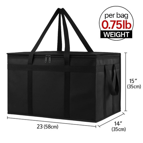 Bodaon 2er Pack Isolierte Lebensmittel Liefertasche, XXXL Pizze Kühltaschen, Thermo für - Bild 3 von 12