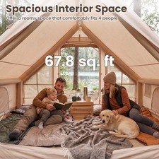 Inflatable Tent With Stove Jack Camping Shelter