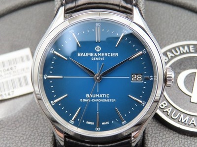 Baume & Mercier Clifton Baumatic M0A10467 Men's 40mm Wristwatch Full Set