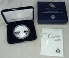 2020-W Proof American Silver Eagle Dollar $1 Box & COA US Mint Bullion OGP 20EA