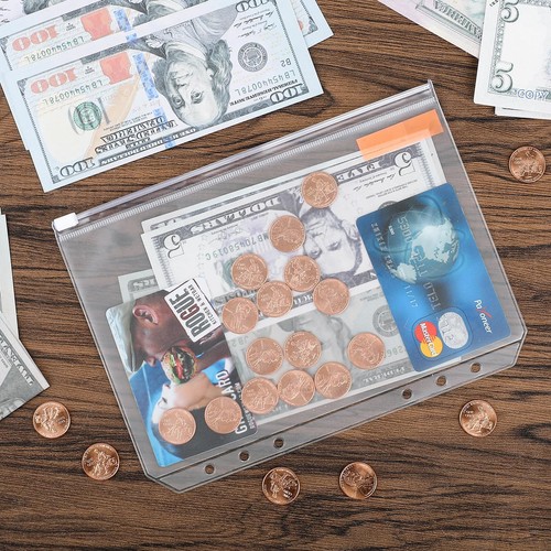 16PCS A5 Binder Pocket Money Saving Challenge Binder Cash Envelope, 6 Hole Cl... - Picture 6 of 6
