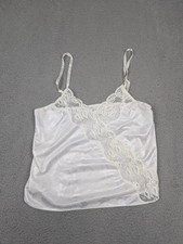 Vintage JC Penney Intimate Thoughts Camisole Womens Medium Satin Lace USA 90s