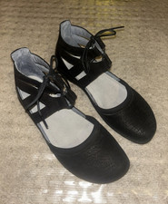 Naot Comfort Black Leather Lace-Up Mary Jane ...