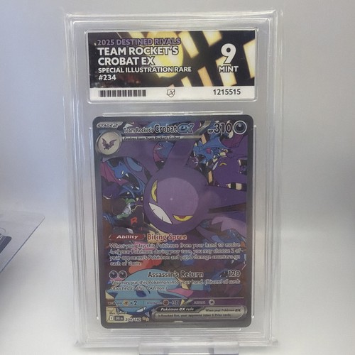 Team Rocket's Crobat ex graded ACE 9 for sale on eBay