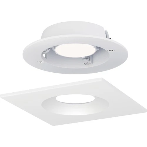 Maxim 87674 Crisp 4-1/2" Integrated LED Square Recessed Trim - White - Picture 3 of 3
