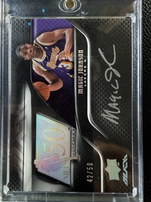 2008-09 UD Black Magic Johnson 50 Greatest Autographs Auto 50AU-MJ 42/50