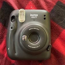 Fujifilm Instax Mini 11 Instant Film Camera Black Built-in Flash Selfie Mirror