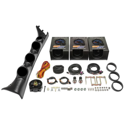 #ad GlowShift Tinted Boost Oil PSI Fuel PSI Gauge Set for 09 14 Ford F150 EcoBoost $399.99