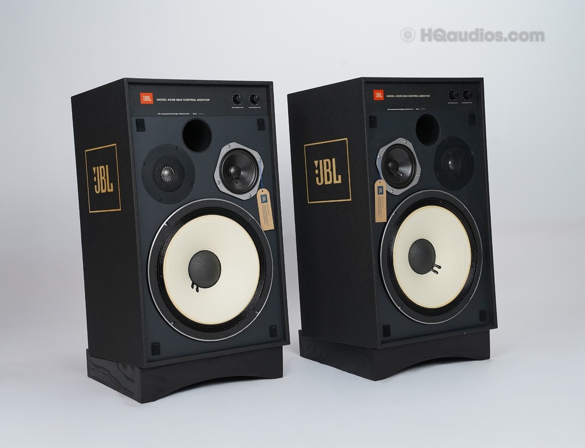 JBL 4312B MkⅡスタジオモニターペア美品 JBL 4312B MKII Studio Monitor Speakers –Fully Restored –1-Year WRT