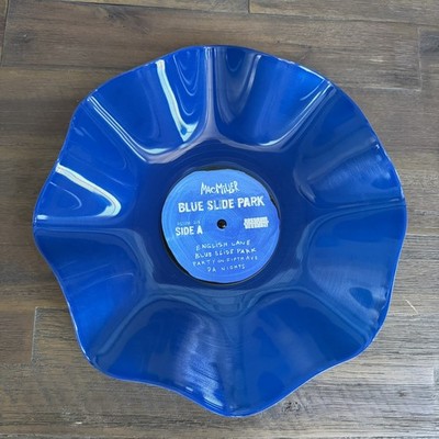 Record Bowl - Upcycled & Repurposed BLUE Bowl - Mac Miller